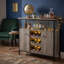 Buffet avec porte-bouteilles, armoire de ferme avec porte-1895444825