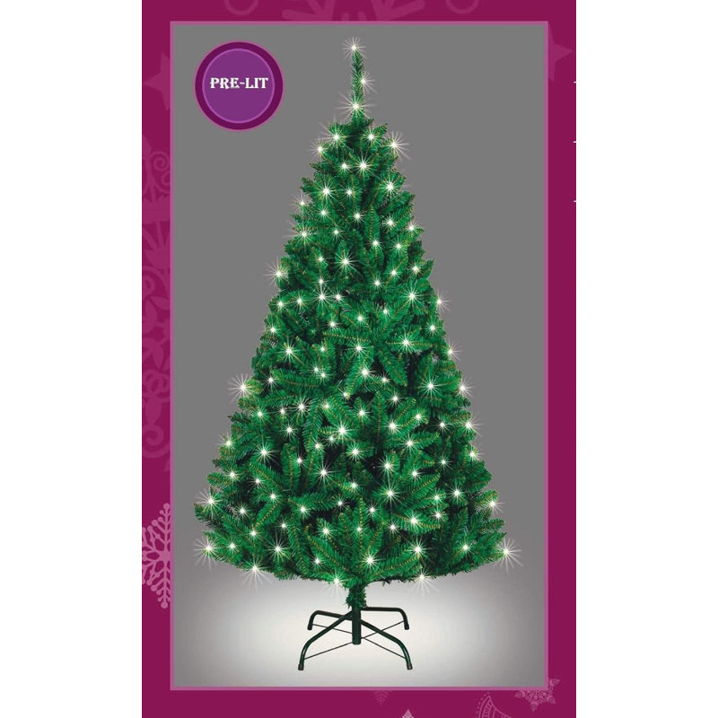 6.89' H Lighted Artificial Christmas Tree