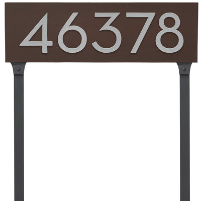 Floating 1-Line Lawn Address Sign