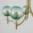 5 - Light Modern Sputnik Globe Glass Chandelier