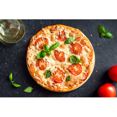 Pizza Margherita - photographie sur toile tendue