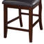 Chaise d'appoint rembourrée noire Geraldyne