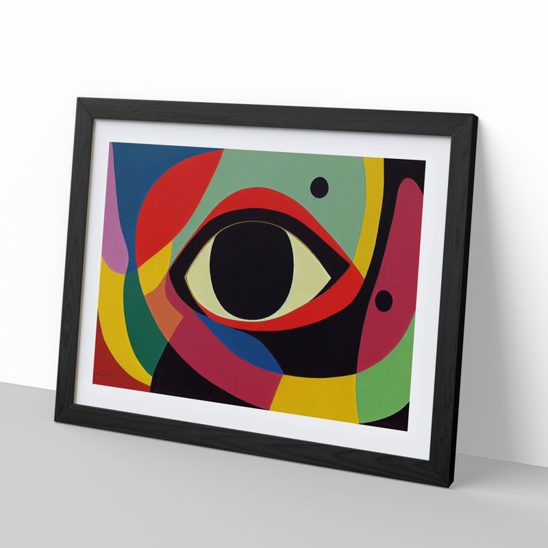 Colourful Abstract Eye Vol.4 - Framed Print, Black, 34cm H x 46cm W x 2cm D