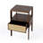 Enyo 1 - Drawer 16" Nightstand in Dark Brown