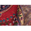Tapis rouge rétro en laine noué à la main Tabriz Ricky - 9 pi 10 po x 13 pi 1 po