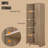 Nehmia Freestanding Linen Cabinet-900943870