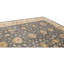 Hand Knotted Wool Area Rug in Blue And Ivory