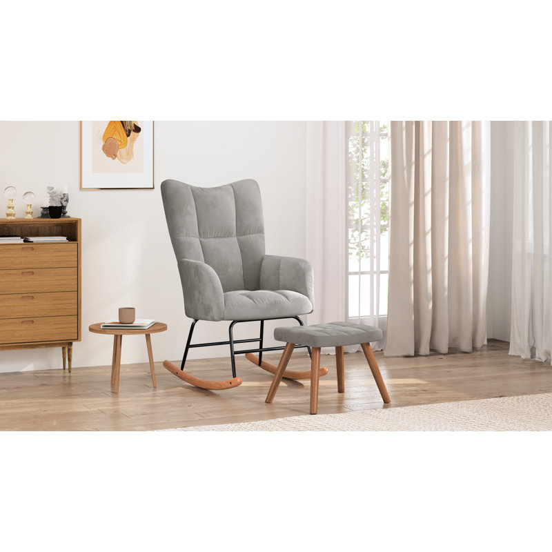 Chaise berçante, Gris clair