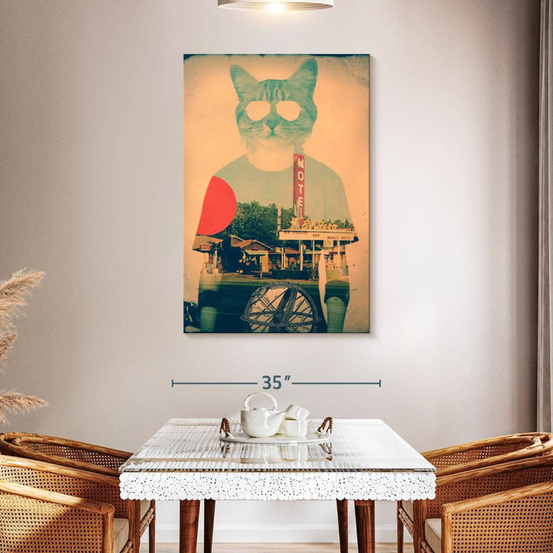 Brampt Cool Cat Vintage, 48" H x 32" W