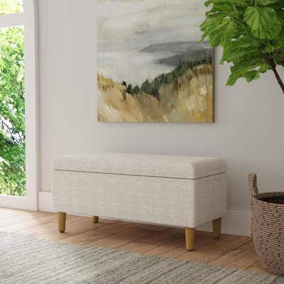 Besart Upholstered Flip Top Storage Bench