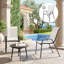 Ensemble de 2 chaises de jardin d'extérieur empilables-968999201