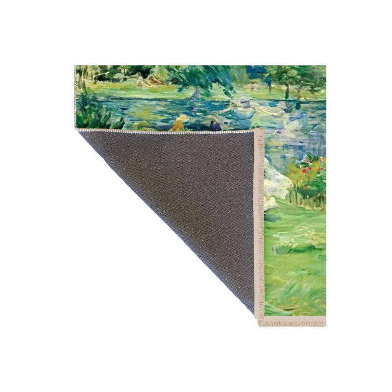 Tapis décoratif à motif tapisserie Lake and Goose, Tapis de couloir 2 pi 6 po x 6 pi 7 po inclus