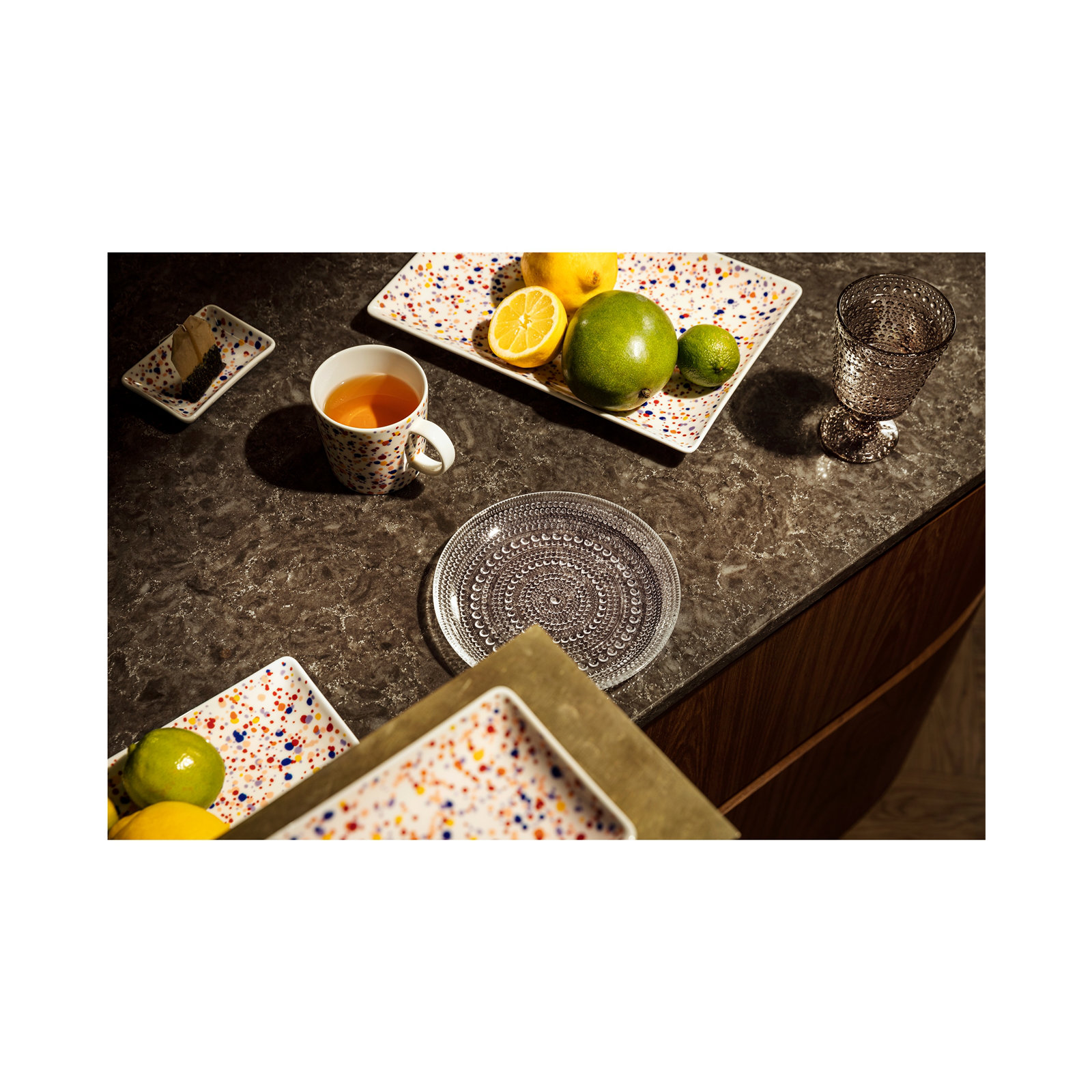Kastehelmi 6.69" Appetizer Plate, Clear
