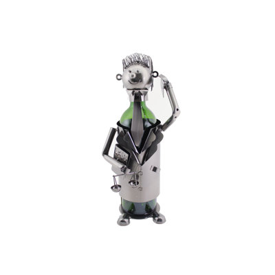 Tabletop Wine Bottle Rack in Silver