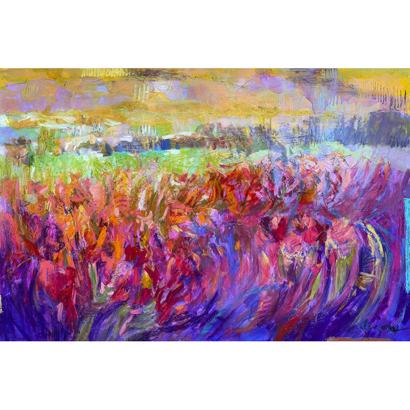 «Korekiyo Iris Essence On Canvas» par Dorothy Fagan, reproduction, L 12 po x H 8 po