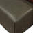 Jarmo Full-Grain Genuine Italian Leather Ottoman With Walnut Table-126057877
