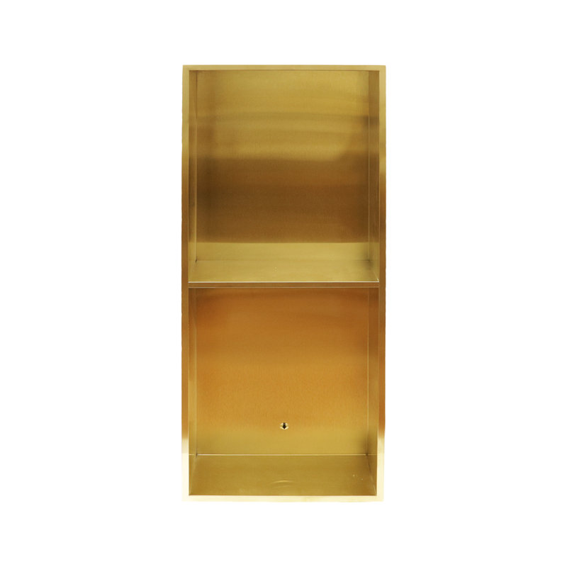 Niche de douche 29 po x 12 po, Or brossé