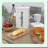 Vintage Square Enamel Cracker Tin - Rustic White Storage Canister