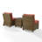 2 - Person Modular Patio Conversation Set with Cushions-70691722-70691719