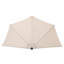 Parasol de patio, parasol demi-rond 9 pi, polyester résistant aux intempéries