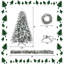 3-Piece Pre-Lit Artificial Christmas Trees Wreath And Garland Set