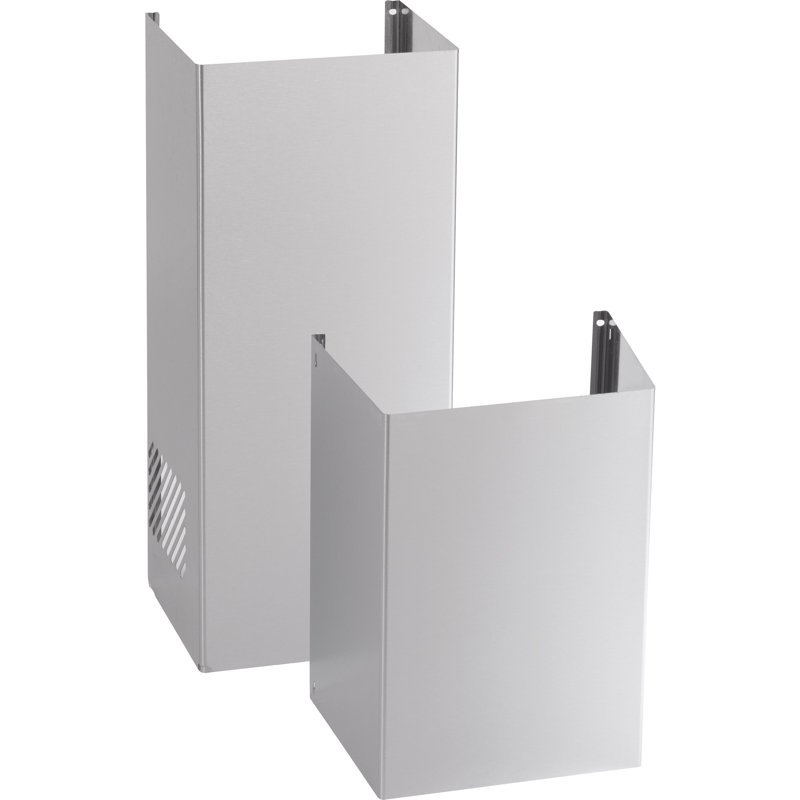 Rallonge de cheminée pour hotte range, H 24,4 po x l 8,25 po x P 7,06 po, Ardoise noire