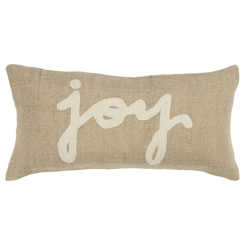 Coussin lombaire en toile de jute Tan