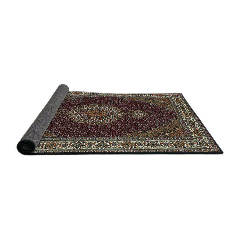 Tapis traditionnel rouge / vert Costigan, Rond 4 pi
