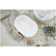 Staub Ceramic Dinnerware 10-inch Oval Serving Dish - White