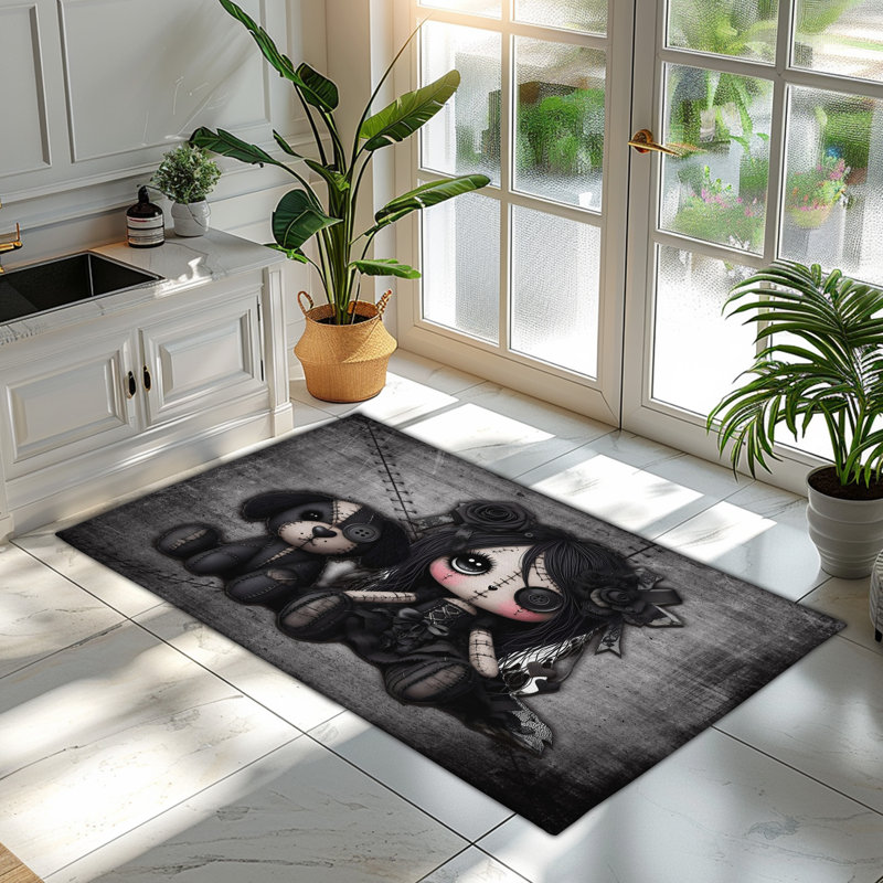 Tapis chiot Little Stitch Ups Best Friends, Rectangulaire 3 pi x 5 pi