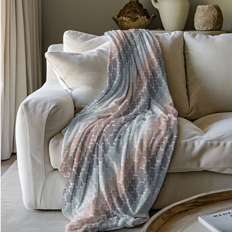 Doux neutre - couverture Sherpa de qualité supérieure 1 pièce, L 50 po x L 60 po