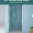 36"W X 72"H Tempered Glass Fold Shower Door, - , Space Saving Fade-,