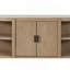 Console courbée à 2 portes avec plateau en marbre