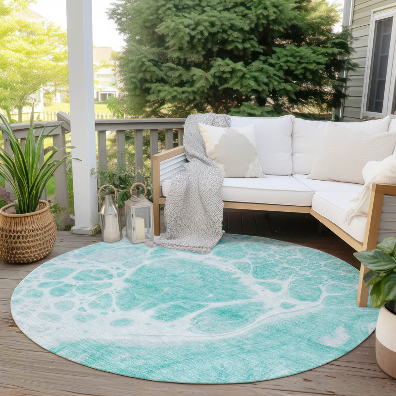 Tapis intérieur / extérieur Ayush, Rond 8 pi
