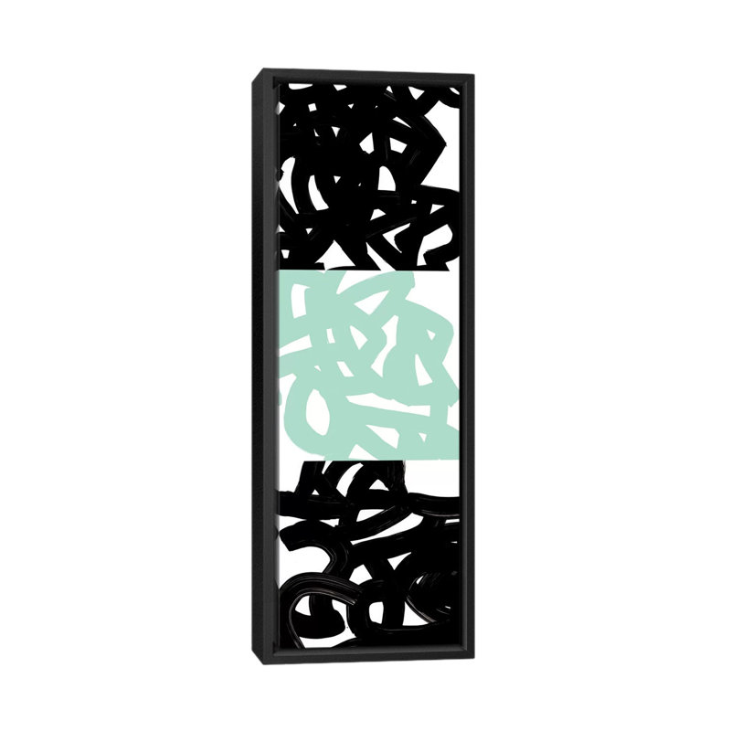 «Tender Gesture I» par PI Galerie, impression sur toile tendue, H 36 po x l 12 po x P 1,5 po, Cadre noir