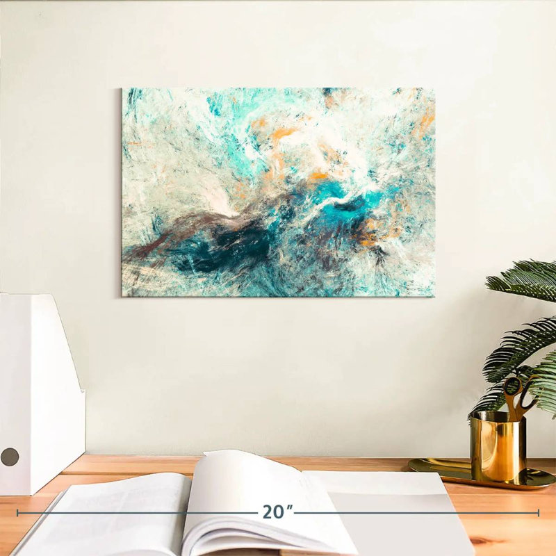 Abstrait de couleur douce Avery, H 8 po x l 12 po