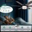 Ventilateur de plafond 60 po avec lumières et télécommande