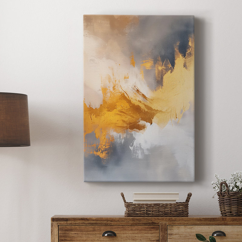 Série ABSTRACT CDXLI - Toile tendue avec châssis de qualité supérieure - Prêt à être accroché, H 36 po x l 24 po