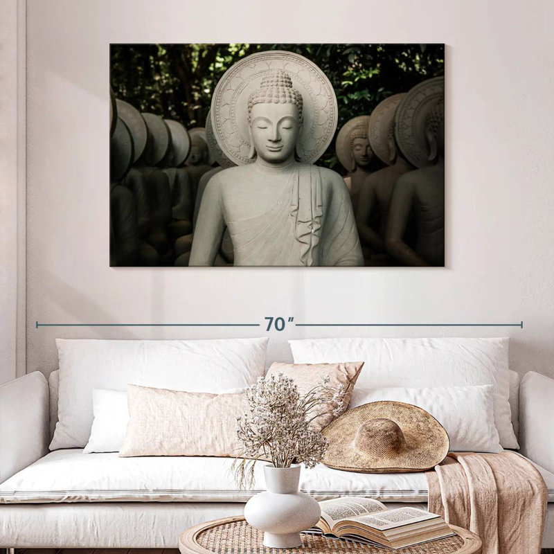Adella Kantharaj Buddhas, 32" H x 48" W