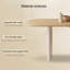 Ensemble de table de salle à manger en bois de frêne crème-106692388