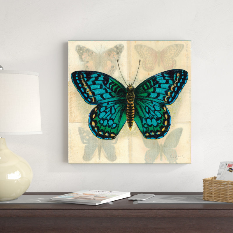 Papillon en soie I sans bordure, H 20 po x l 20 po x P 1,25 po