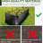 8X4ft Galvanized Raised Garden Bed Kit - Triple-Layer Steel With Colored Coating, 2Ft Height For Vegetables & Herbs, Includes Corner Brackets For Stability, Easy Assembly-1292513735-1292513732-1292513731