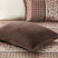 Ensemble de couvre-lit réversible 5 pièces en jacquard rouge