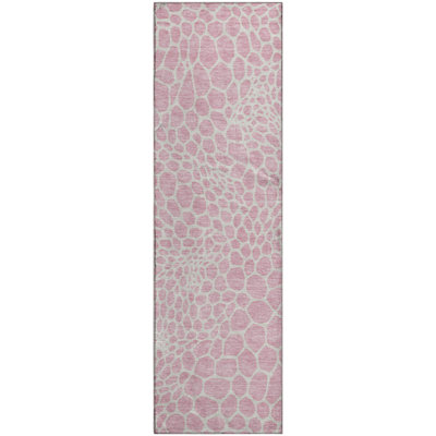 Premium Machine Washable Prisco Pink Rug