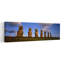 Low Angle View Of Statues In A Row Moai Statue Easter Island Chile by Kevin Schafer - Wrapped Canvas Panoramic Print-559907333