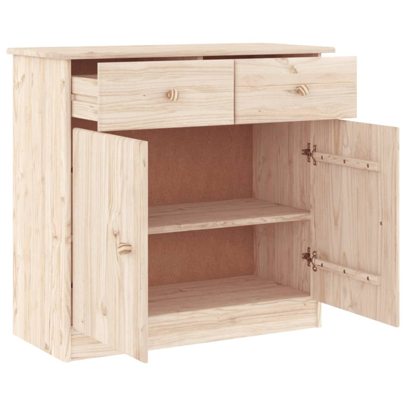 Alamgir 77cm Solid Wood Sideboard, Brown