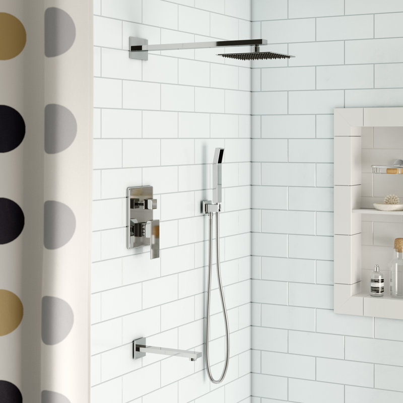 Aqua Piazza Complete Shower System with Rough-in Valve