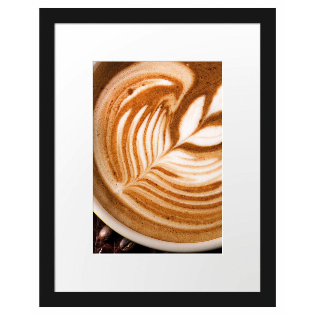 Gerahmtes Poster Tasse Kaffee