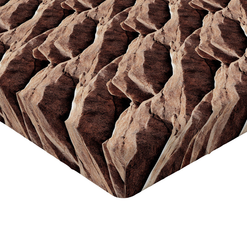 Drap-housse Ambesonne Rock, Drap-housse de taille simple