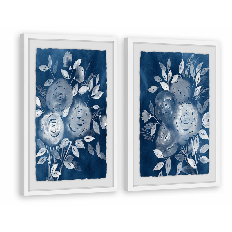 " Bouquet Diptych " 2 - Pieces, 18" H x 12" W x 1.5" L